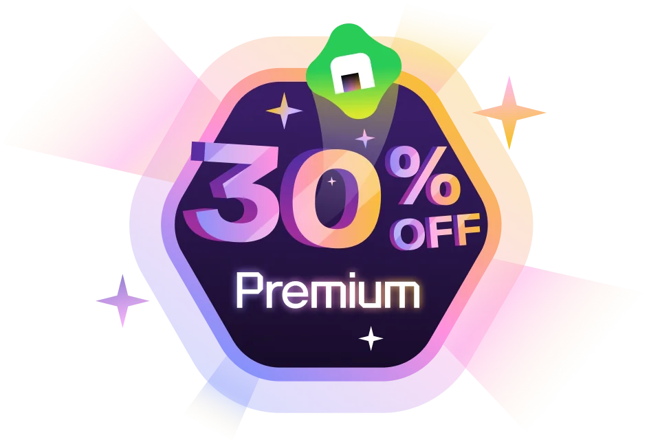 30% off Premium