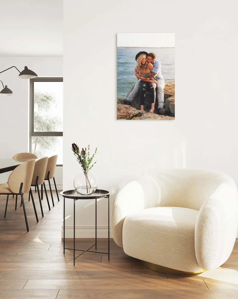 Canvas print of cute couple