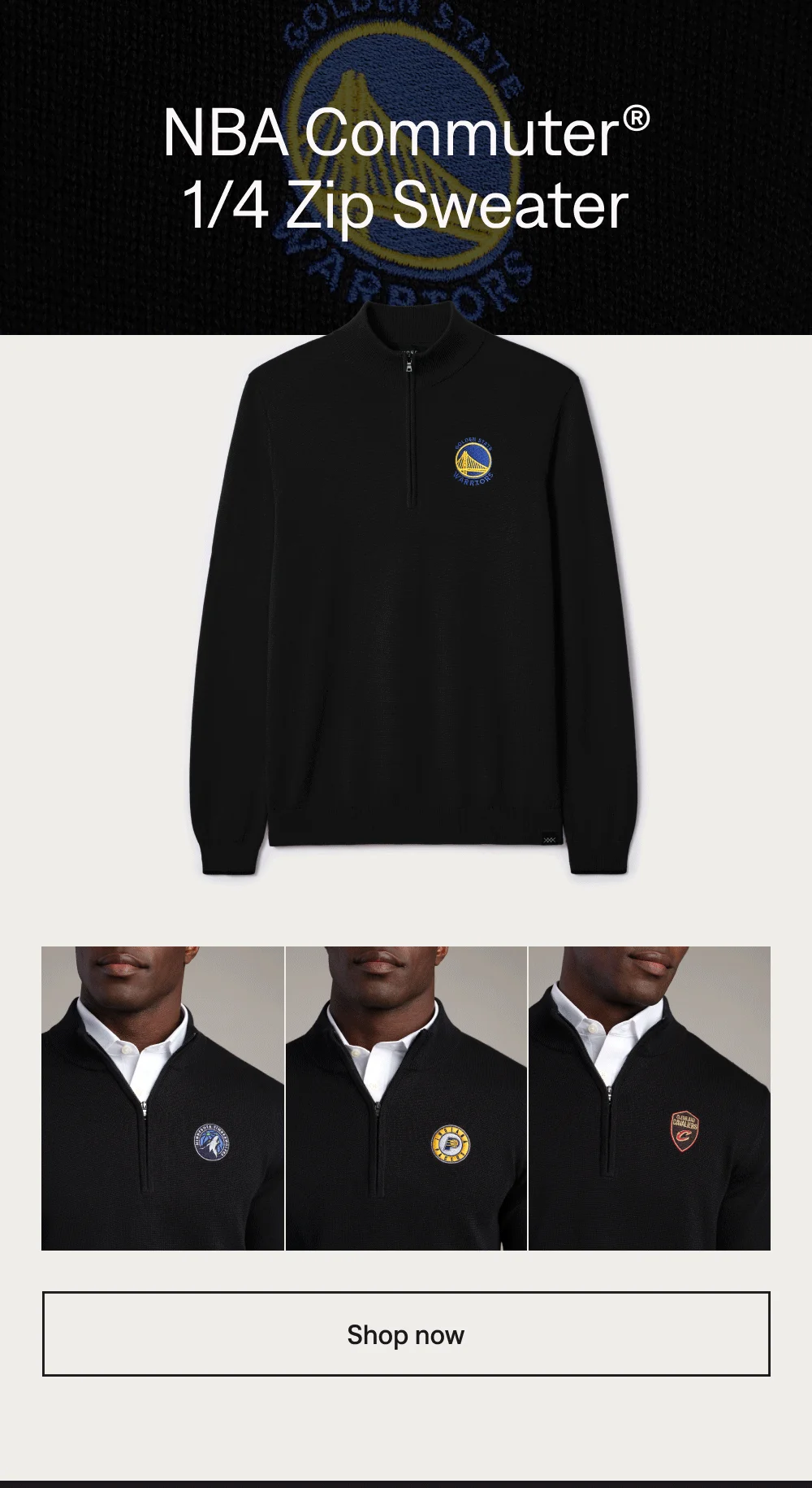 NBA Commuter® 1/4 Zip Sweater