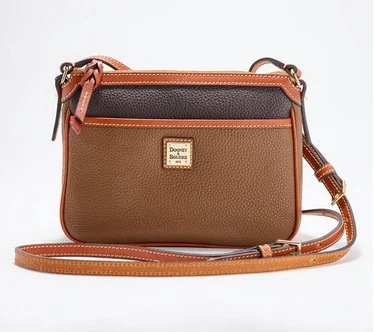 Dooney & Bourke Colorblock Pebble Leather East/West Crossbody