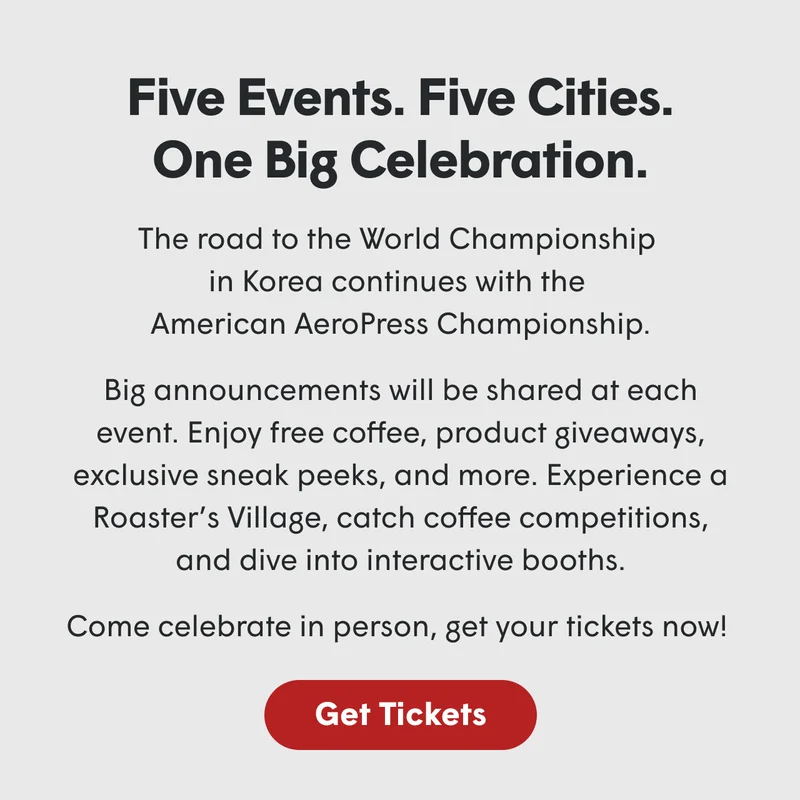 Five events. Five cities
