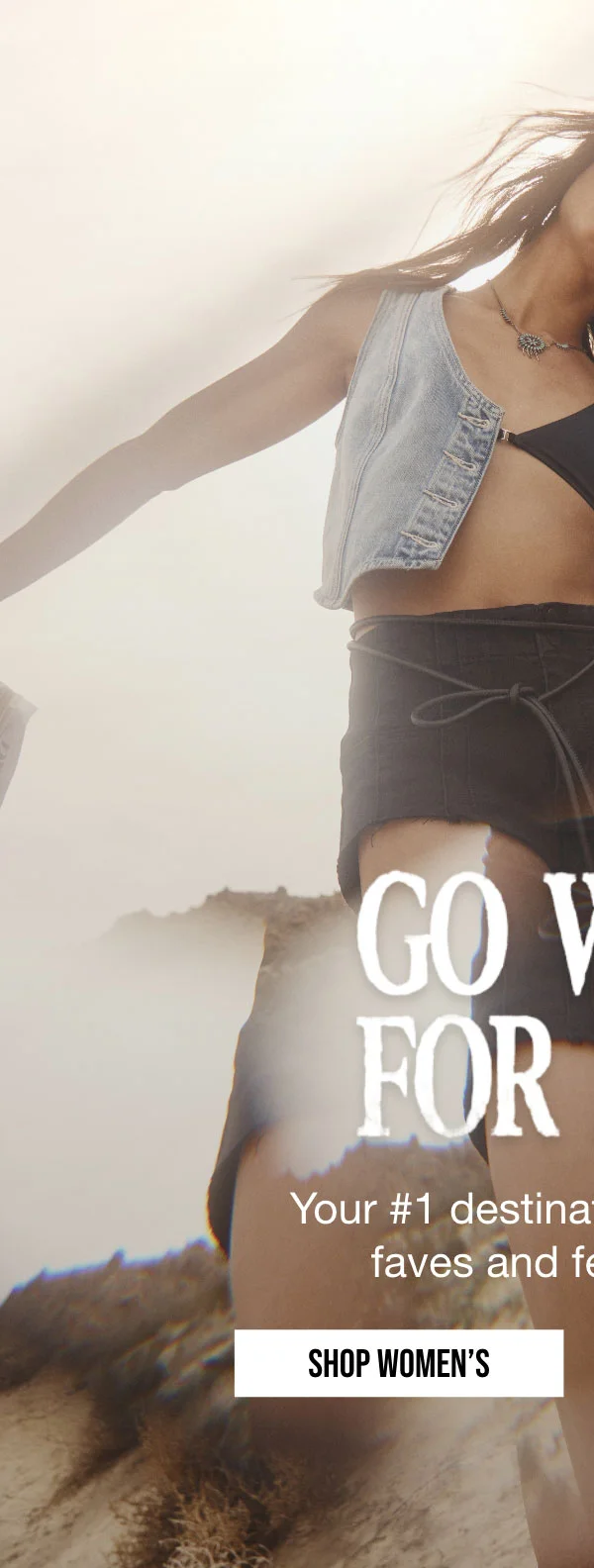 GO WEST | FOR FEST | Your #1 destination for western | faves and festival gear. | SHOP WOMEN'S