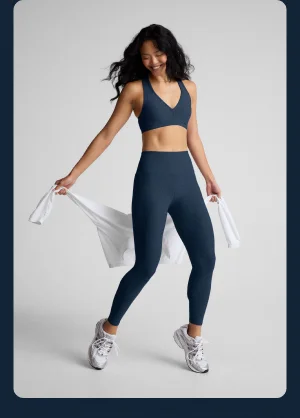 Spacedye Caught In The Midi High Waisted Legging in Nocturnal Navy