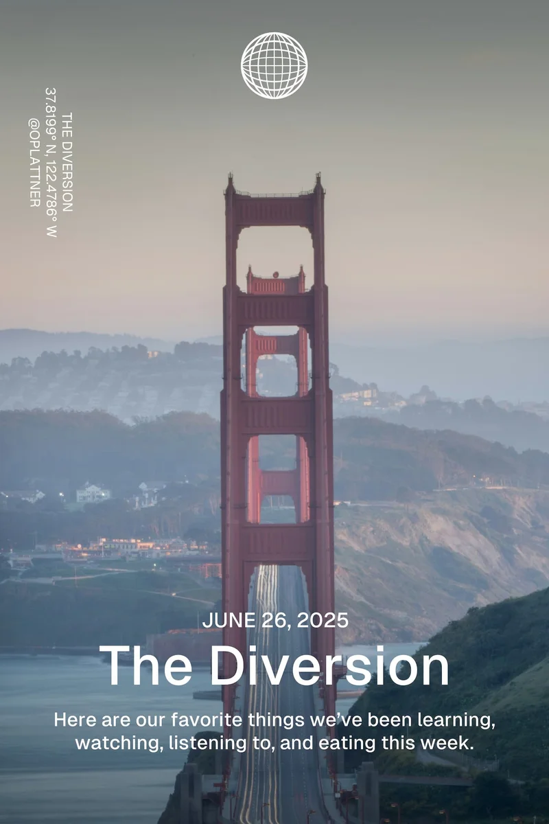 Western Rise: June 26, 2025 - The Diversion - Here are our favorite things we’ve been learning, watching, listening to, and eating this week.Western Rise: July 11, 2024 - The Diversion - Here are our favorite things we’ve been learning, watching, listening to, and eating this week.