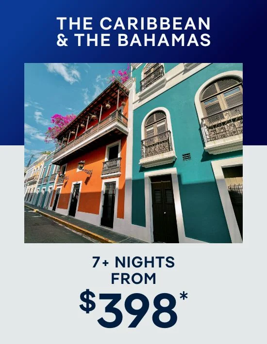 Caribbean & The Bahamas – 7+ Nights – Click to View Cruises & Book Now