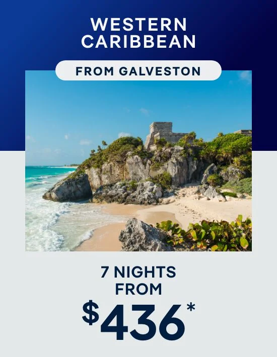 Western Caribbean From Galveston – 7 Nights – Click to View Cruises & Book Now