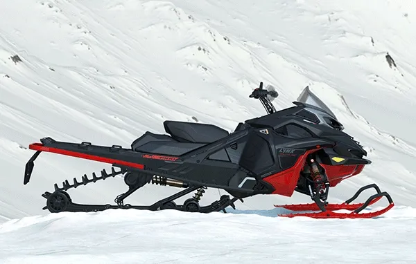 Rotating Lynx snowmobile models