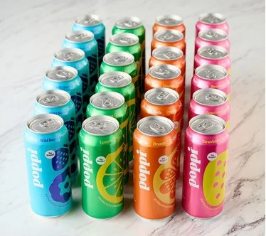 Poppi (24) 16 oz Jumbo Cans 5g Sugar Prebiotic Soda