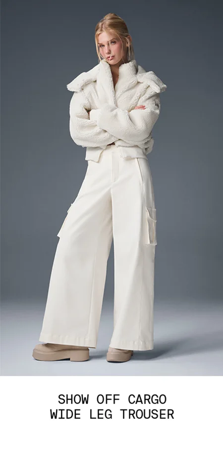 SHOW OFF CARGO WIDE LEG TROUSER
