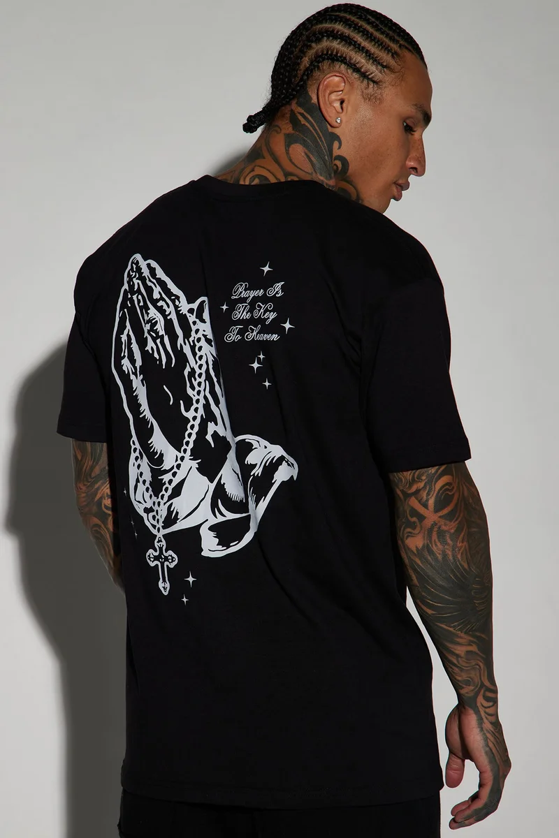 Image of Blessed With Faith Short Sleeve Tee - Black