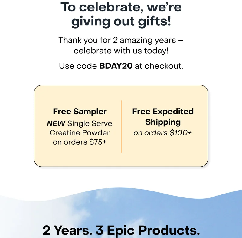2 Years. 3 Epic Products.