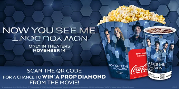 NOW YOU SEE ME: NOW YOU DON'T | SCAN THE QR CODE FOR A CHANCE TO WIN A PROP DIAMOND FROM THE MOVIE!