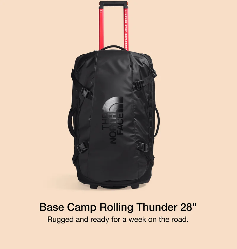 Base Camp Rolling Thunder 28 Inch. Rugged and ready for a week on the road.