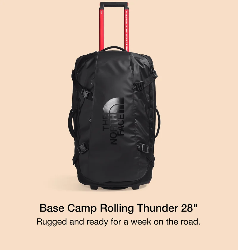 Base Camp Rolling Thunder 28 Inch. Rugged and ready for a week on the road.