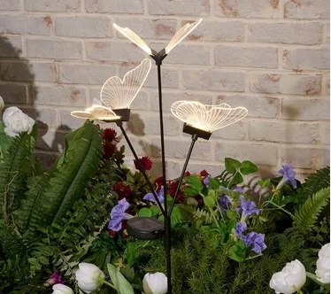 Home2Garden Solar Decorative Acrylic Butterfly Stake