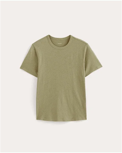 Image | The Cotton Linen Tee | Eucalyptus