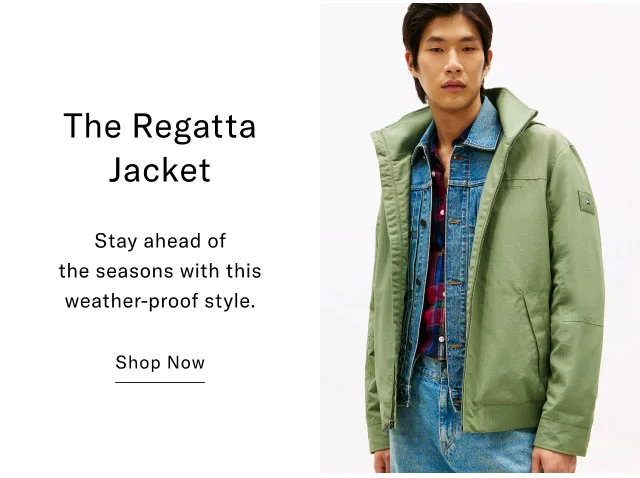 The Regatta Jacket Stay ahead of the seasons with this weather-proof style. Shop Now