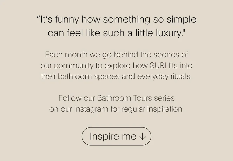 Follow our bathroom tours on Instagram