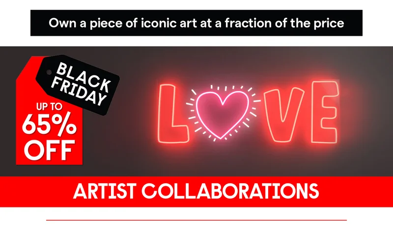 65% off Artist Collaborations
