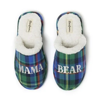 Dearfoams Mama Bear Matching Christmas Slippers