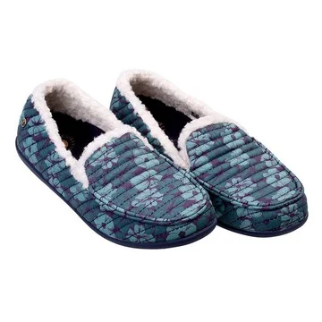 Revitalign Orthotic Quilted Floral Slippers - Cedar
