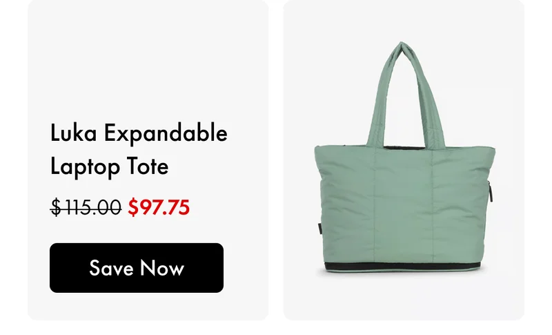 Luka Expandable Laptop Tote