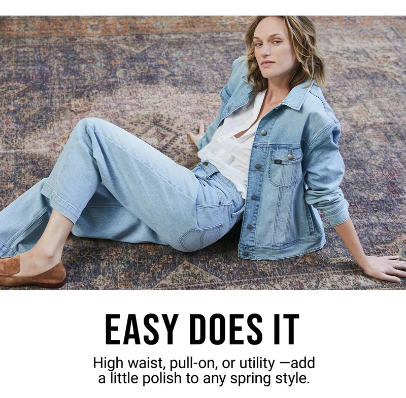 Easy Does it. High, waist, pull-on, or utility - add a little polish to any spring style.