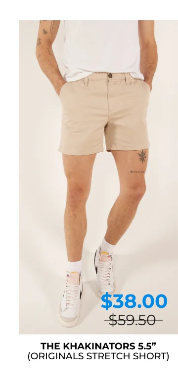 Originals Stretch Short: The Khakinators 5.5"
