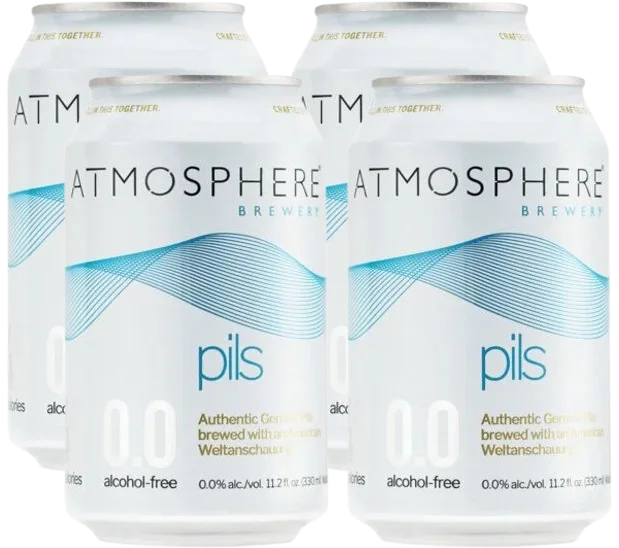 Image of Atmosphere Brewery Non-Alcoholic Pilsner 0.0 ABV (4 Pack)