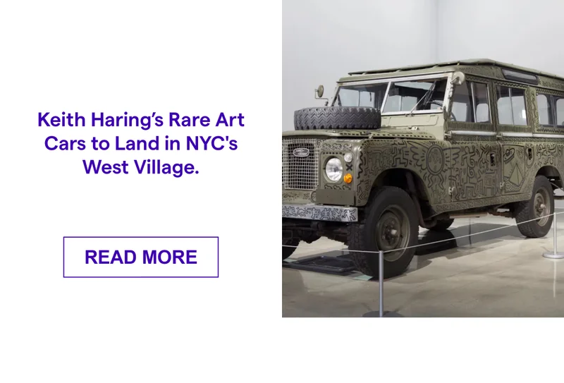 Keith Haring’s Rare Art Cars to Land in NYC's West Village