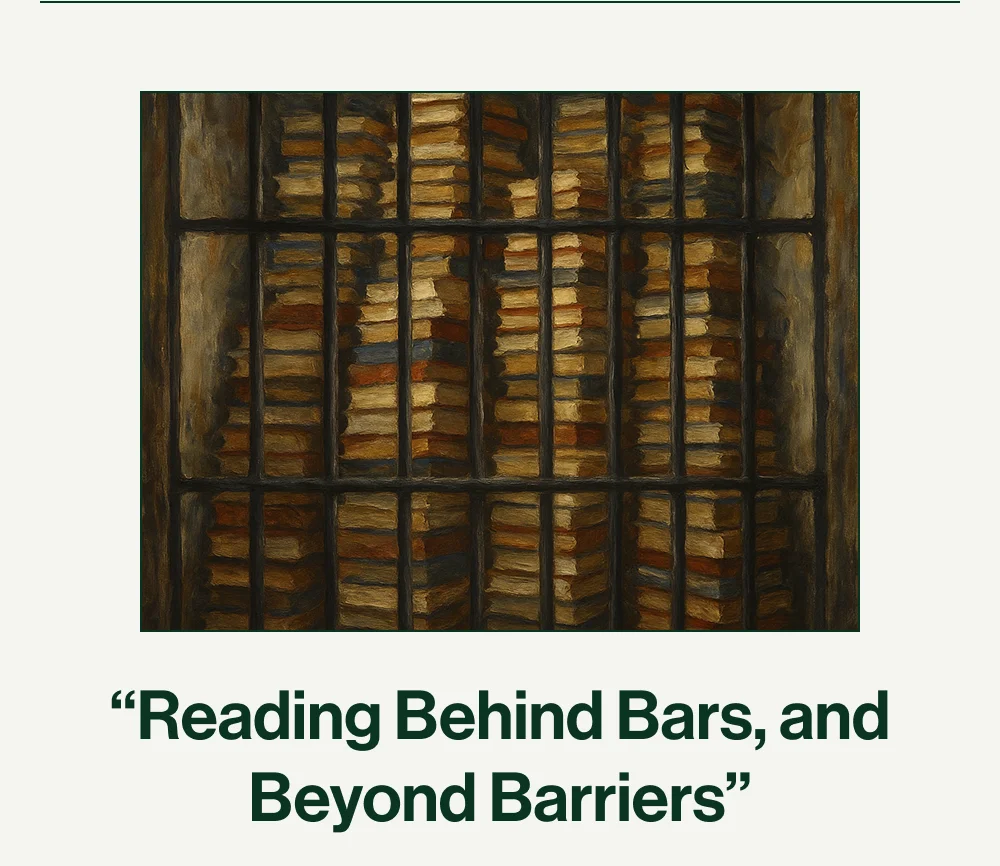 Reading behind bars, and beyond barriers