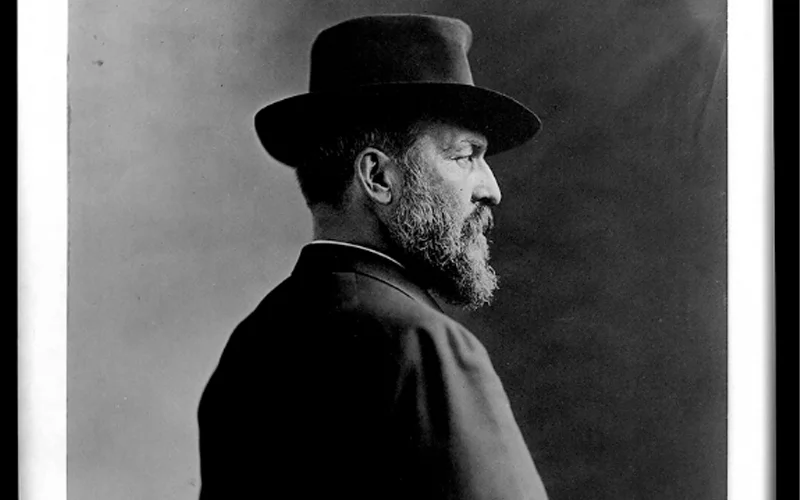 President James A. Garfield stands for a half-length portrait in Sarony, N.Y.