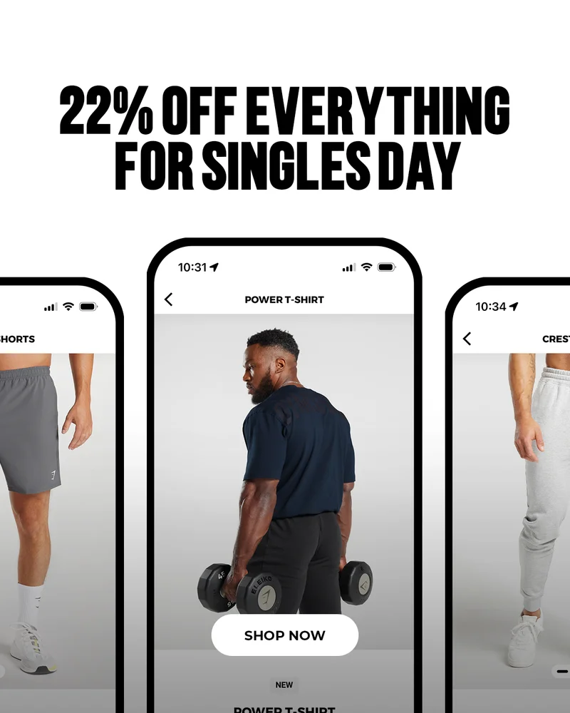 22% OFF EVERYTHING FOR SINGLES DAY. SHOP NOW.