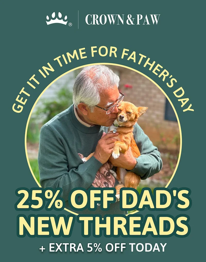 Heading: 25% OFF DAD'S NEW THREADS + EXTRA 5% OFF TODAY Sub-Heading: Get it in time for Father's Day