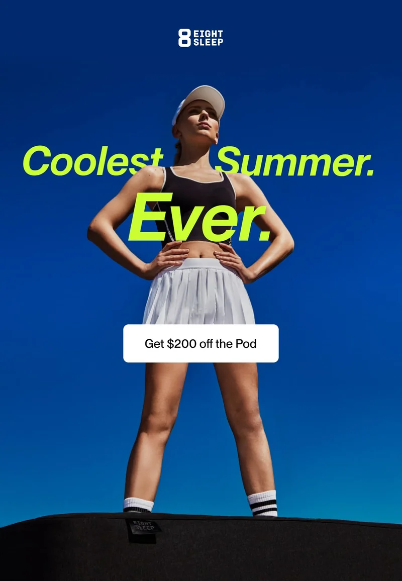 Coolest. Summer. Ever.  Add the Pod to any bed and experience cool sleep like you never have before