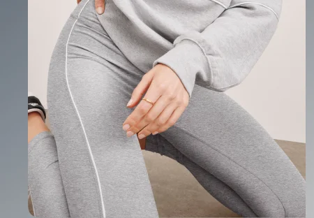 Spacedye Ready Midi Legging in Silver Mist