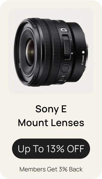 Sony E Mount Lenses - Up to 13% OFF Members Get 3% Back