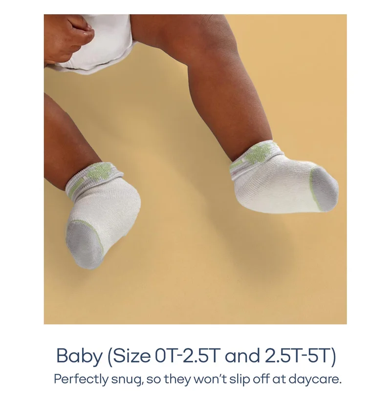 Baby (Size OT-2.5T and 2.5T-5T) Perfectly snug, so they won't slip off at daycare.