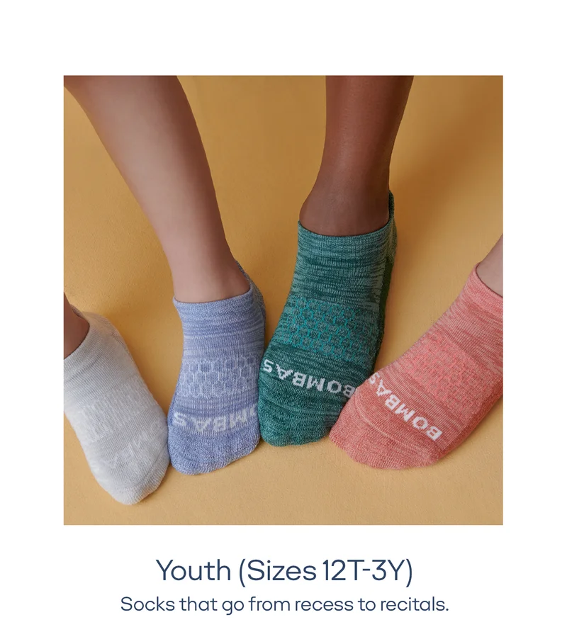 Youth (Sizes 12T-3Y) Socks that go from recess to recitals.