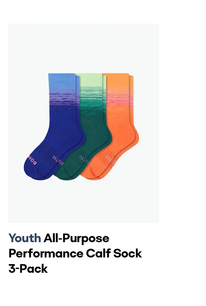 Youth All-Purpose Performance Calf Sock 3-Pack