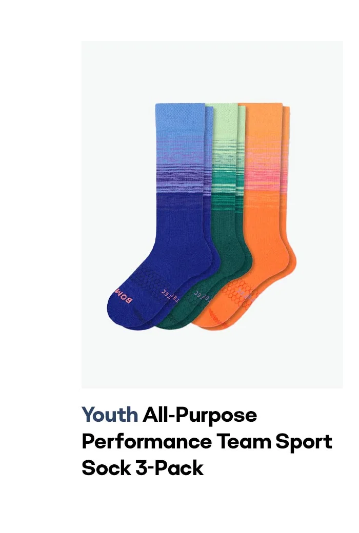 Youth All-Purpose Performance Team Sport Sock 3-Pack