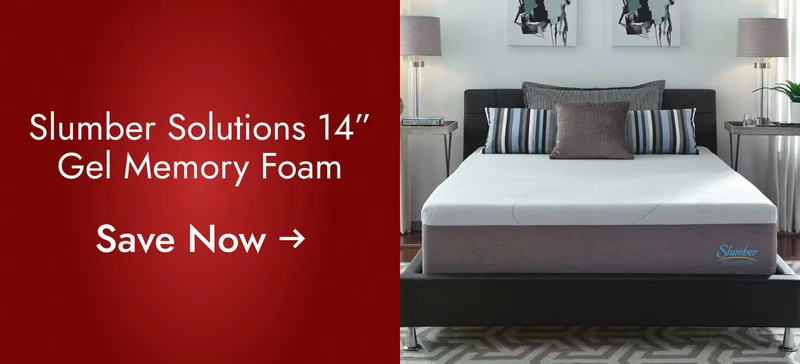 Slumber Solutions 14-inch Gel Memory Foam Choose Your Comfort Mattress - White