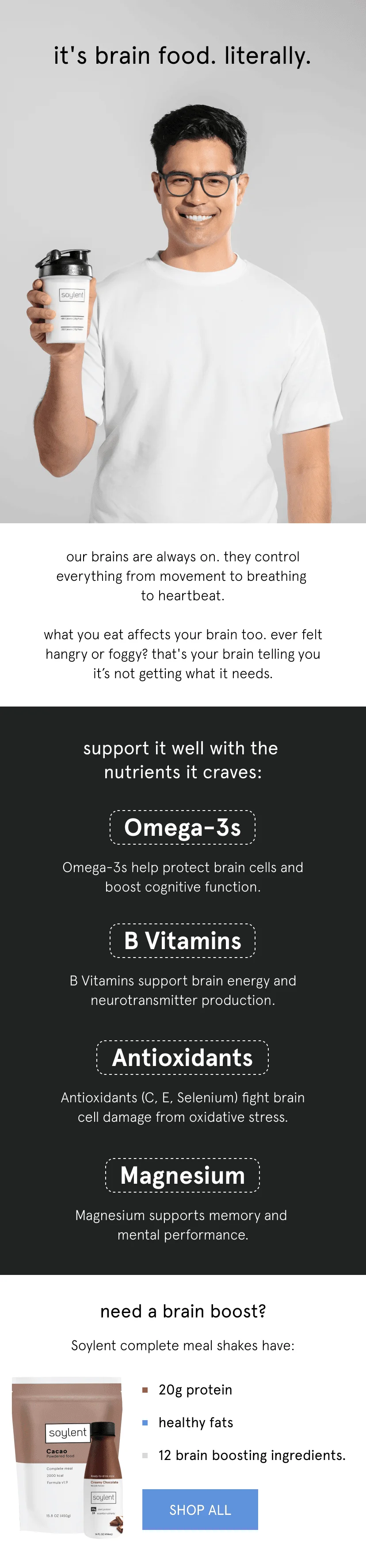it's brain food. literally