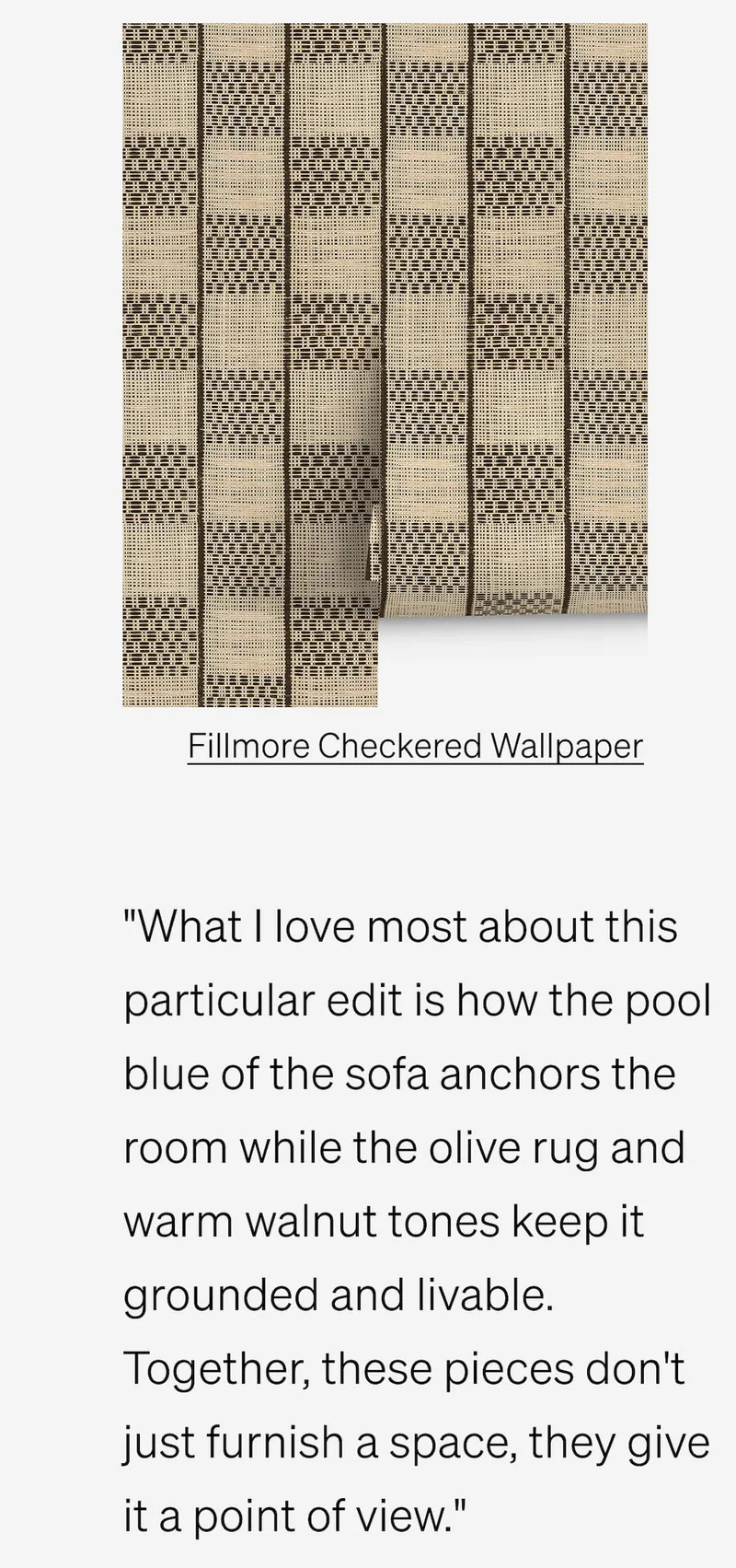 Shop Fillmore Checkered Paperweave Wallpaper