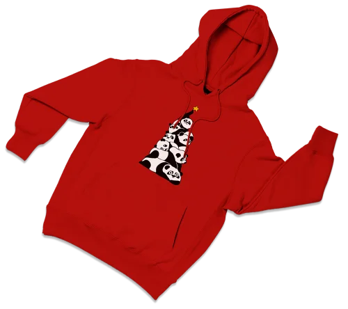 Christmas Tree Pandas Hoodie