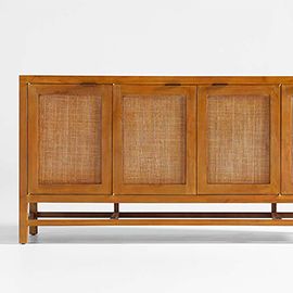 Blake Teak and Rattan Media Console