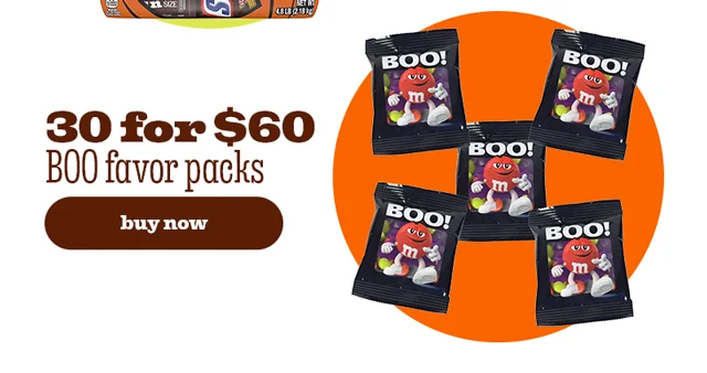 30 FOR $60 BOO FAVOR PACKS