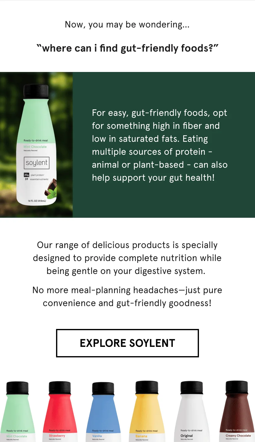 Finding gut friendly foods