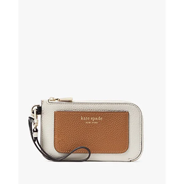 Ava Colorblocked Coin Card Case Wristlet