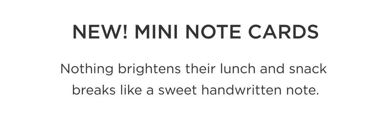 New! Mini Note Cards